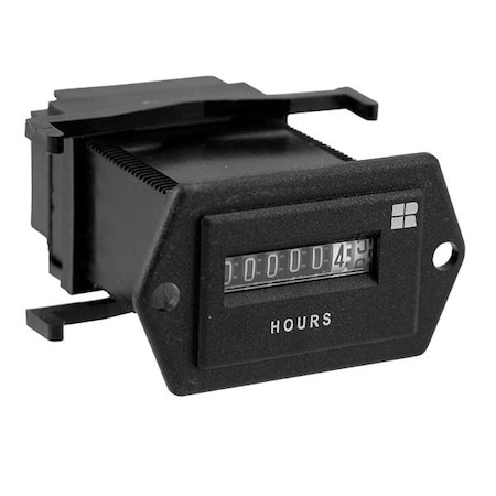 Trumeter 10-28 VDC Min Fl Spd 1.45x95 in. M Electromechanical Hour Meter 731-0042